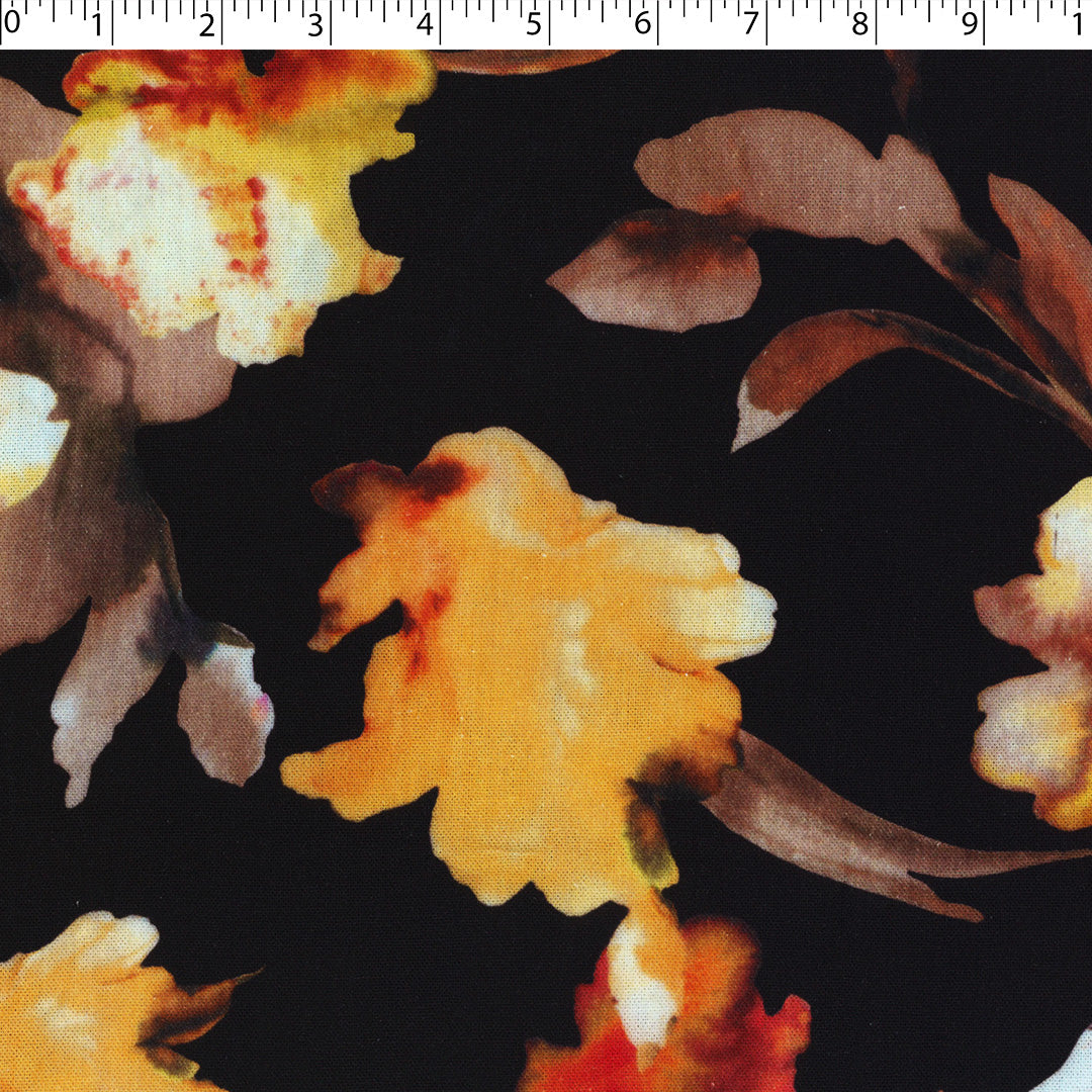 BARBADOS - RAYON/LINEN PRINTS - WATERCOLOR FLORAL