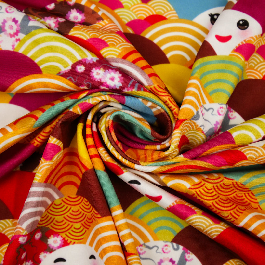 CHARLIE - KNIT PRINTS - ASIAN ABSTRACT