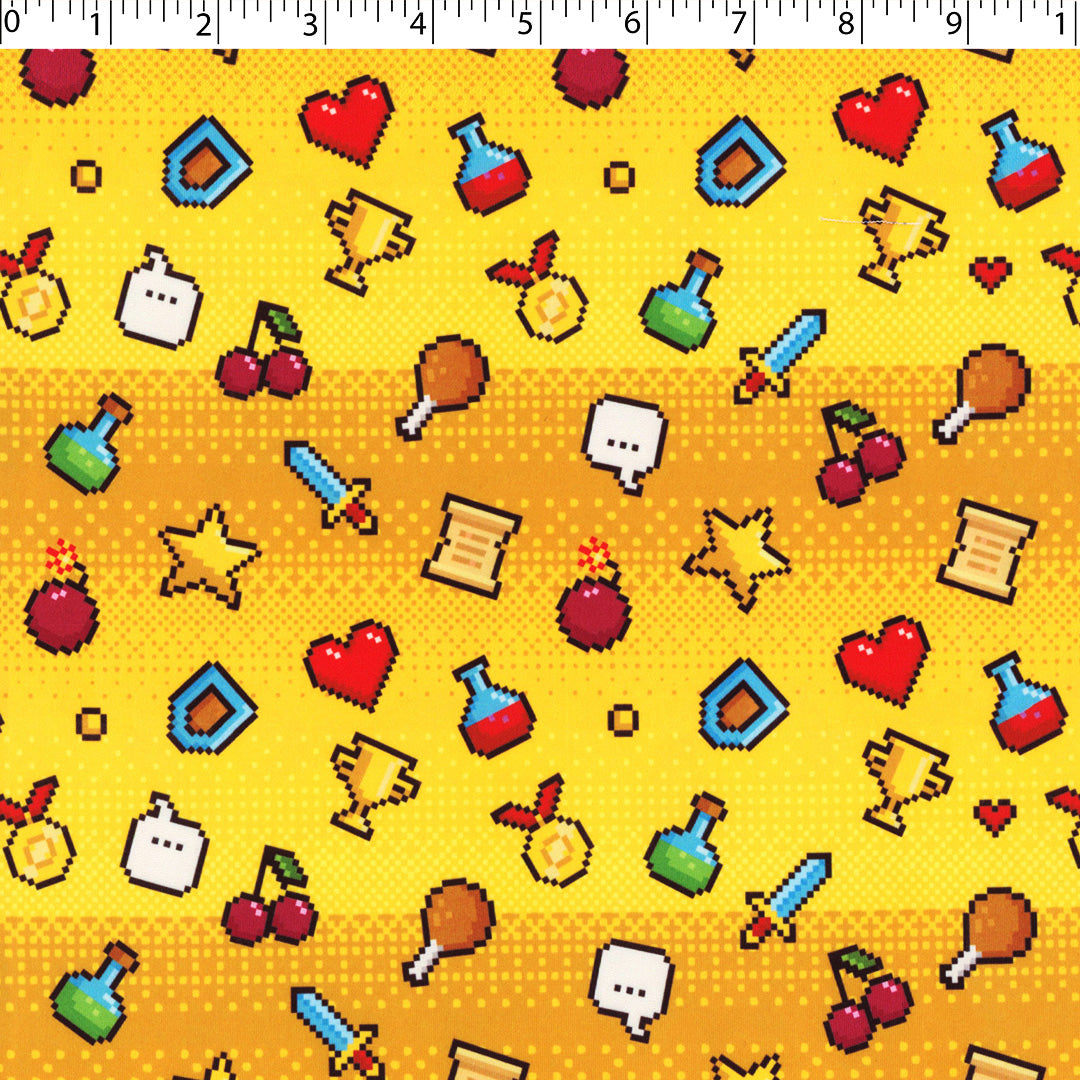 CHARLIE - KNIT PRINTS - DIGITAL CHERRIES / HEARTS