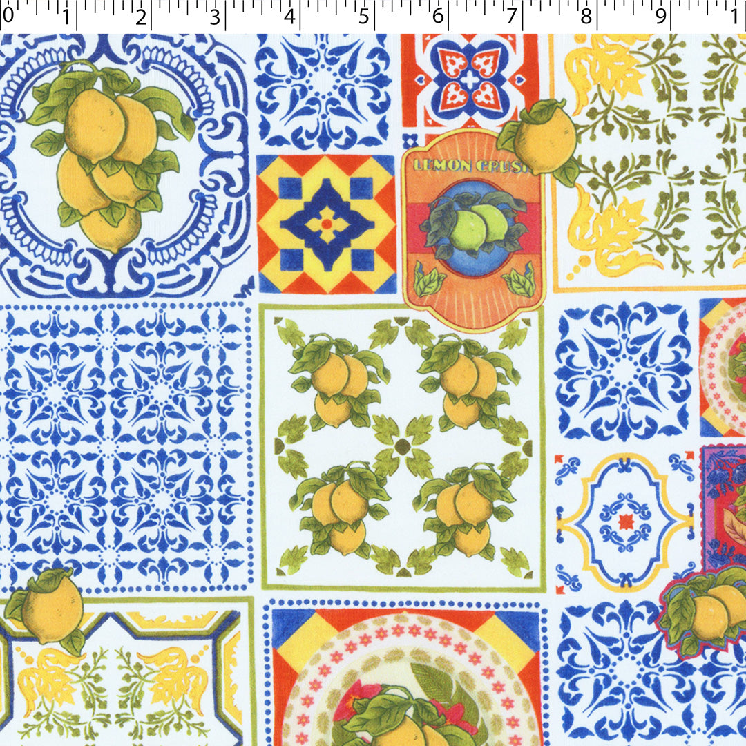 GIGGLES AND GRAPHICS - KNIT PRINTS - ABSTRACT TILES / LEMONS