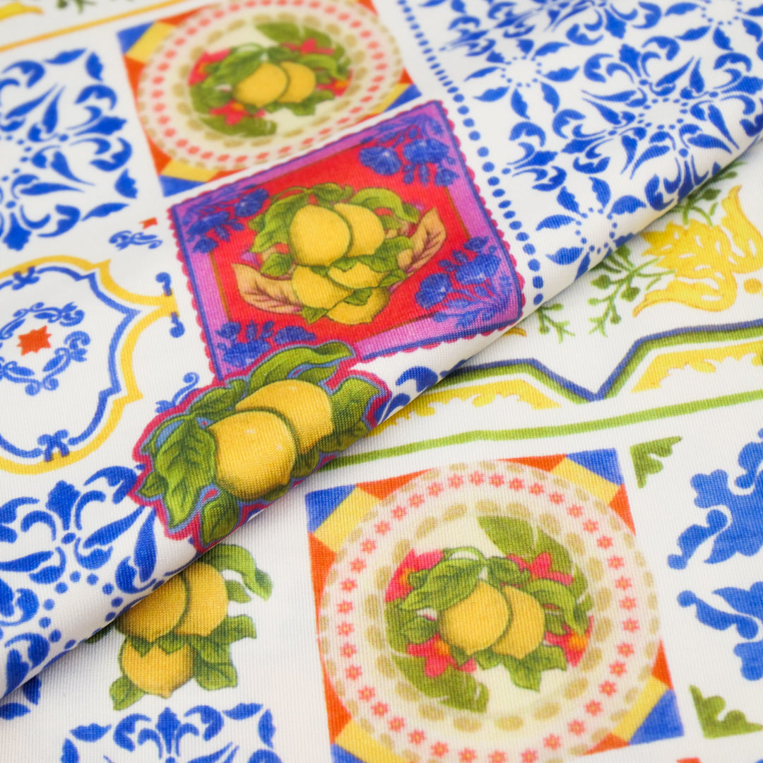 GIGGLES AND GRAPHICS - KNIT PRINTS - ABSTRACT TILES / LEMONS