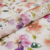 CONVENT GARDEN - COTTON EMBROIDERED PRINT - FLORAL BLOOMS