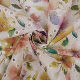 CONVENT GARDEN - COTTON EMBROIDERED PRINT - FLORAL BLOOMS