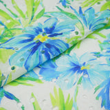 CONVENT GARDEN - COTTON EMBROIDERED PRINT - TROPICAL FLORAL
