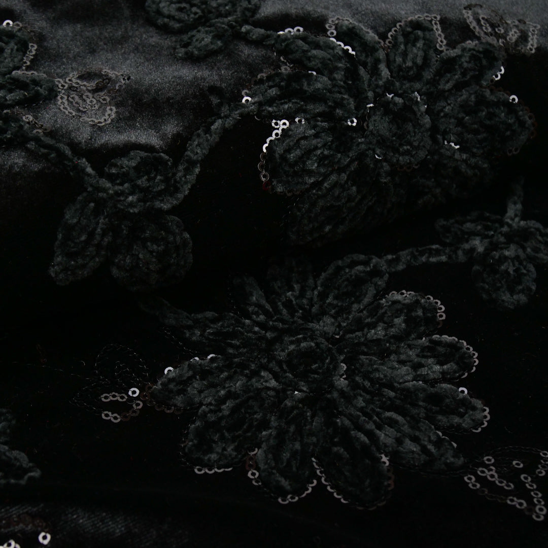 CROWN JEWELS - CHENILLE EMBROIDERED VELVET