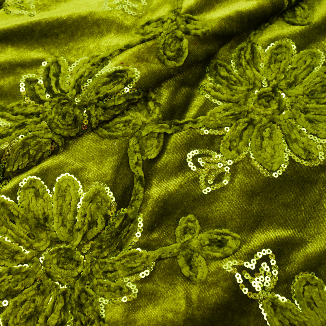 CROWN JEWELS - CHENILLE EMBROIDERED VELVET