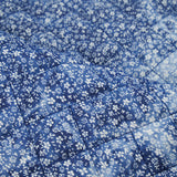 TRUE BLUE QUILTED DENIM JACKETING - SMALL FLORAL