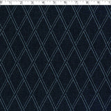 TRUE BLUE - DIAMOND JACQUARD