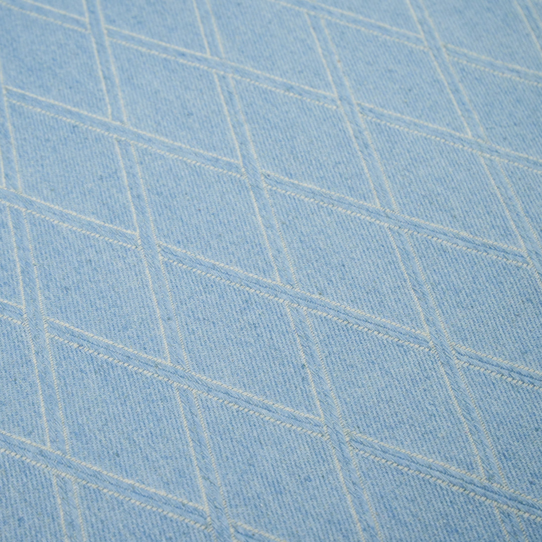 TRUE BLUE - DIAMOND JACQUARD