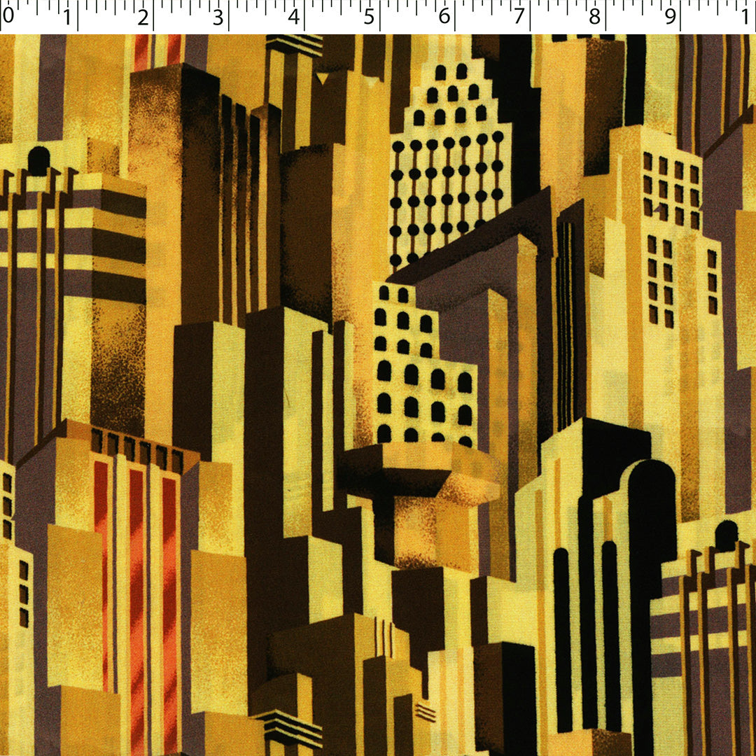 KATIE COLLECTION - RAYON POPLIN PRINTS - CITYSCAPE