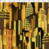 KATIE COLLECTION - RAYON POPLIN PRINTS - CITYSCAPE