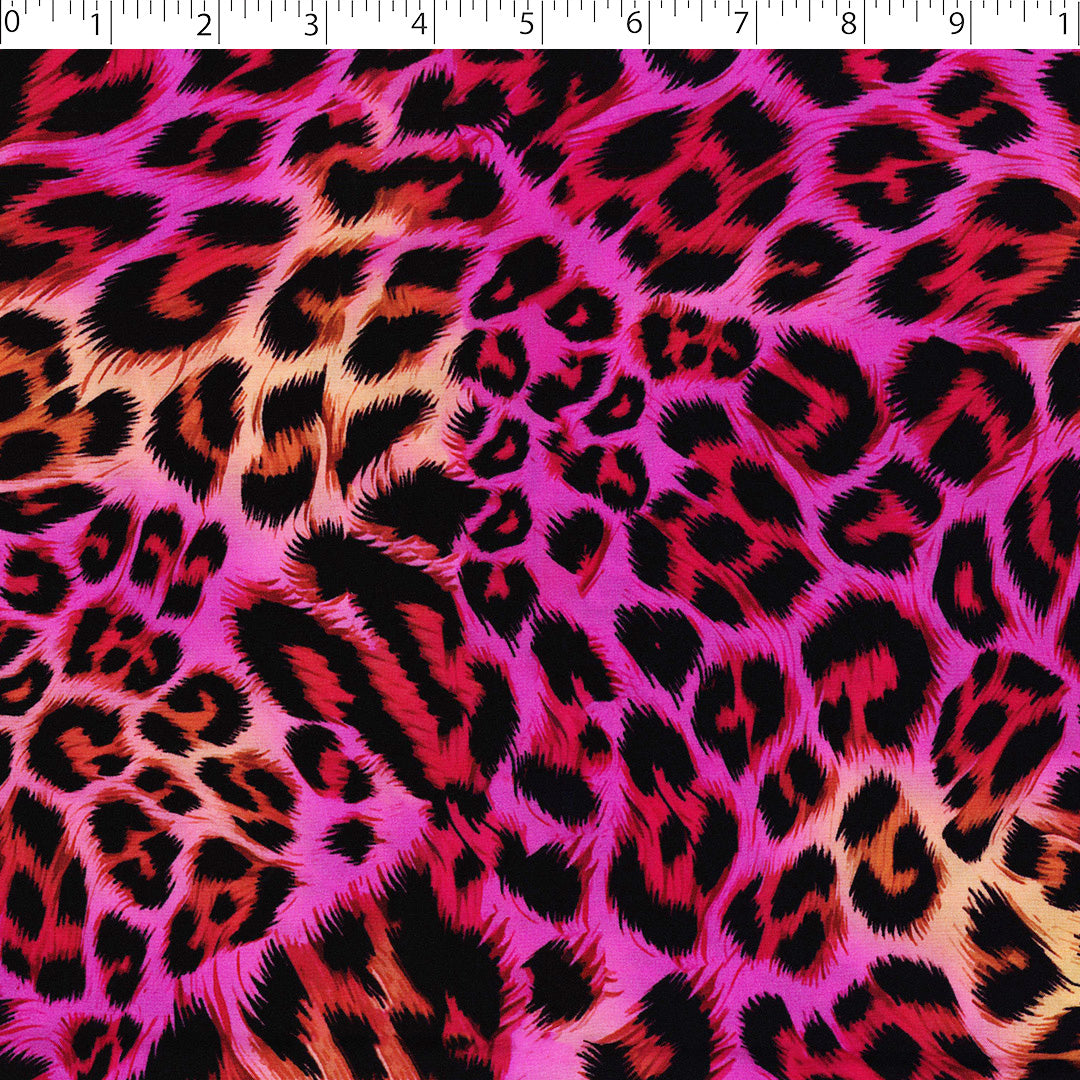 KATIE COLLECTION - RAYON POPLIN PRINTS - LEOPARD SKIN