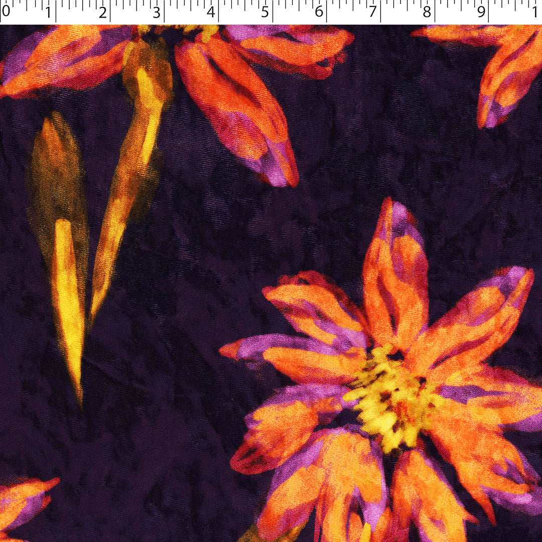 WILLOW VELVET-PRINTS-DAISY