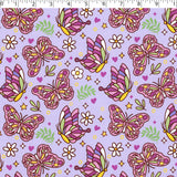 NIGHTY NITE - BRUSHED KNIT PRINTS - BUTTERFLIES
