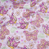 NIGHTY NITE - BRUSHED KNIT PRINTS - BUTTERFLIES