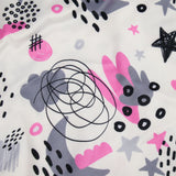 NIGHTY NITE - BRUSHED KNIT PRINTS - SCRIBBLES