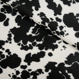 ANIMAL INSTINCTS - SCUBA SUEDE WITH FOIL - COW