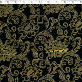 CROWN JEWELS - KNIT WITH FOIL PRINT - FLORAL ARABESQUE
