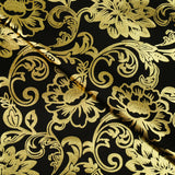 CROWN JEWELS - KNIT WITH FOIL PRINT - FLORAL ARABESQUE