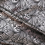 CROWN JEWELS - KNIT WITH FOIL PRINT - SWIRLING ARABESQUE