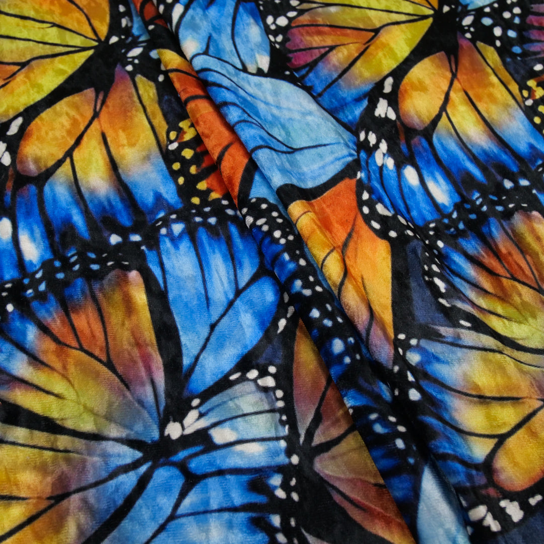 KATIE COLLECTION - VELVET PRINTS - BUTTERFLIES