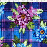 KATIE COLLECTION - VELVET PRINTS - FLORAL PLAID