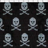 KATIE COLLECTION - VELVET PRINTS - SKULL KNIT