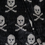 KATIE COLLECTION - VELVET PRINTS - SKULL KNIT