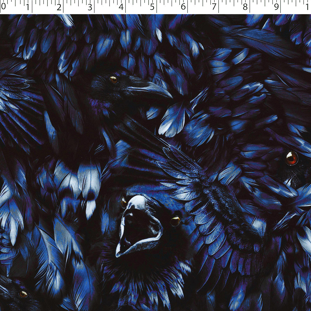 KATIE COLLECTION - SATIN PRINTS - RAVENS
