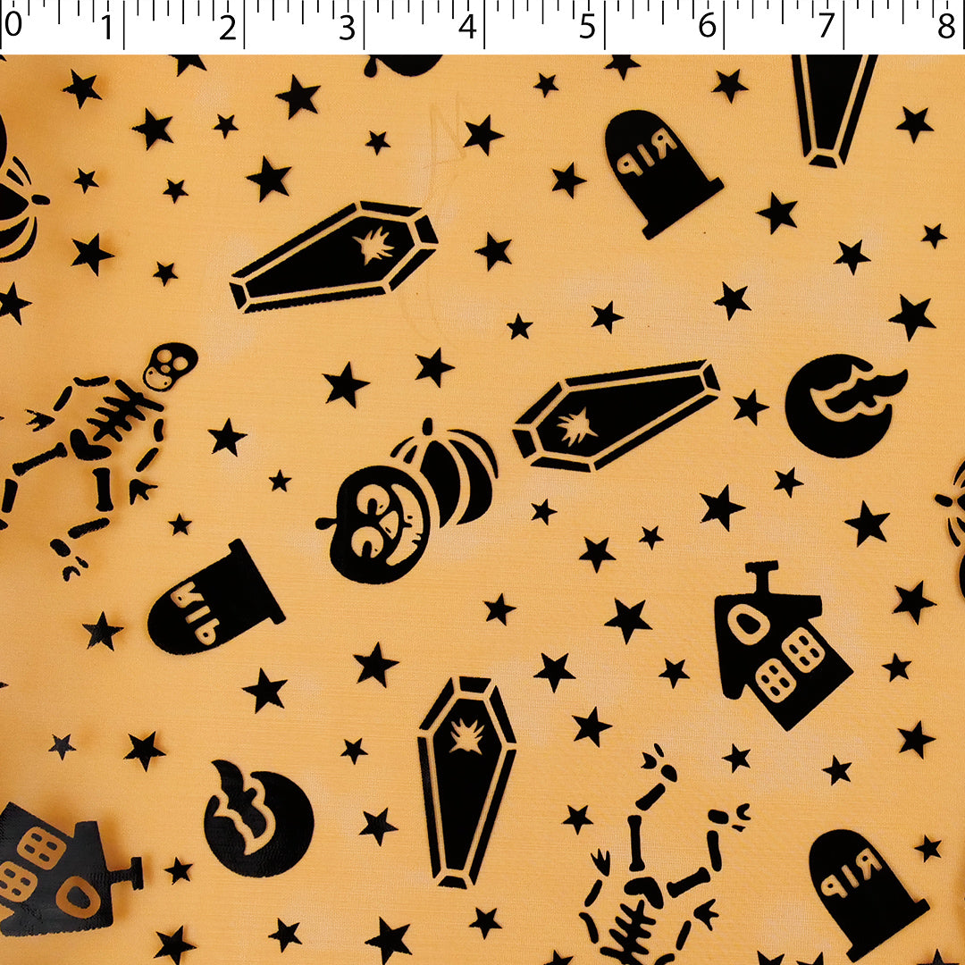 SPOOKY ORGANZA WITH FOIL - SPOOKY ICONS