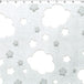 white and grey cloudy polyester burnout frosted chenille print