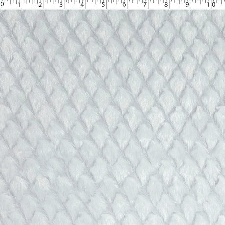 white polyester embossed diamond chenille