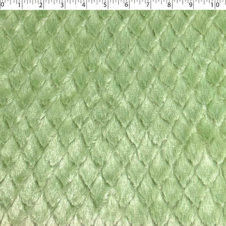 celadon green polyester embossed diamond chenille