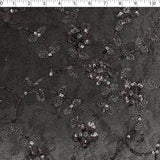 LUCIANA EMBROIDERED SEQUIN TULLE - FLORAL