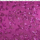 LUCIANA EMBROIDERED SEQUIN TULLE - FLORAL CLUSTERS