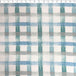 blue paint brush plaid fleece print