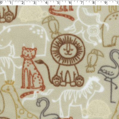 MOUNTAIN FLEECE PRINTS BABY - ZOO PALS