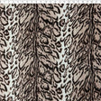 taupe medium weight polyester fleece leopard print 