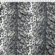 grey medium weight polyester fleece leopard print