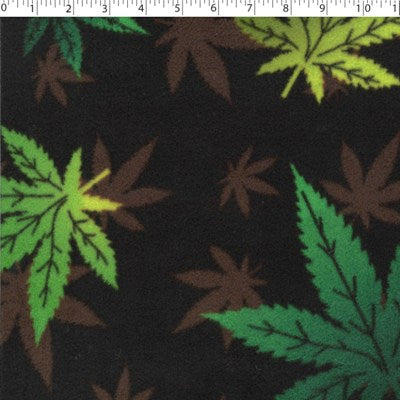 MOUNTAIN FLEECE PRINTS -  LEAF TOSS
