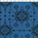 blue monotone navajo fleece print