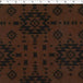 brown monotone navajo fleece print