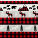 red buffalo check stripe fleece print
