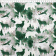 forrest winter woodland fleece print