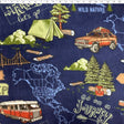 blueprint road trip fleece print