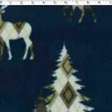 MOUNTAIN FLEECE PRINTS - FOREST ANIMALS ARGYLE