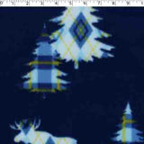 MOUNTAIN FLEECE PRINTS - FOREST ANIMALS ARGYLE