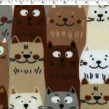 MOUNTAIN FLEECE PRINTS - LOTS OF CATS