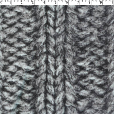 MOUNTAIN FLEECE PRINTS - CABLE KNIT TEXTURE
