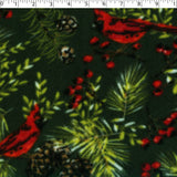 VALLEY FLEECE PRINTS - CARDINAL